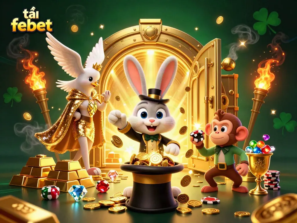 Experience the excitement as you tải febet and enjoy a vibrant scene filled with magic and wealth!