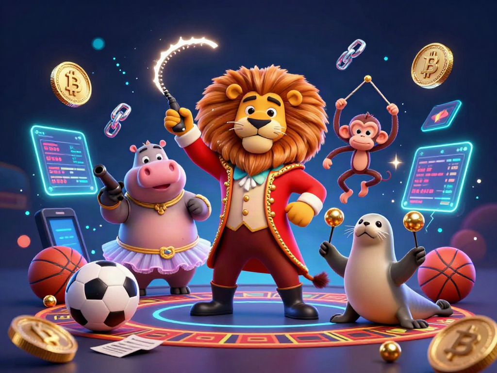 Experience thrilling sports betting with nbet, featuring unique characters in a vibrant digital casino scene.