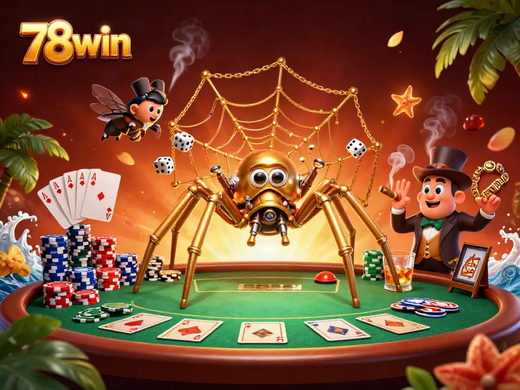 Experience the thrill of 78win with steampunk elements and dynamic casino visuals.