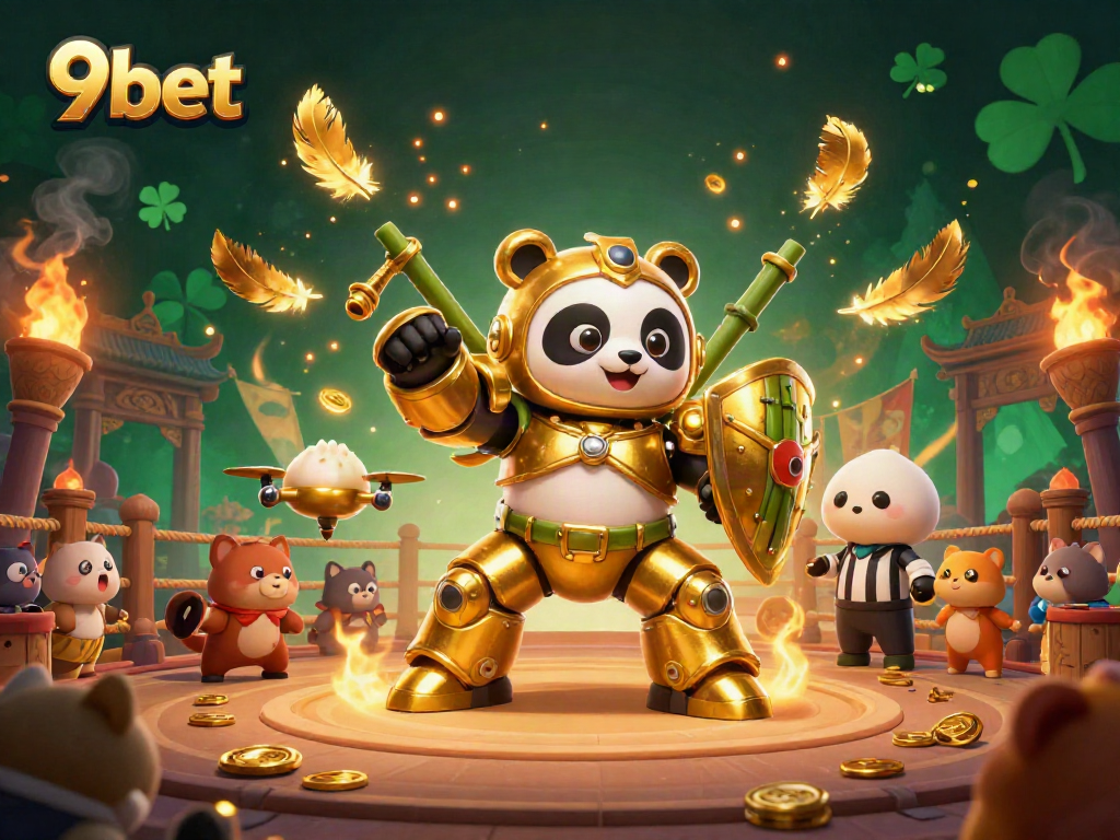 Win big at 9bet with vibrant 3D cartoon characters in an exciting gambling arena.
