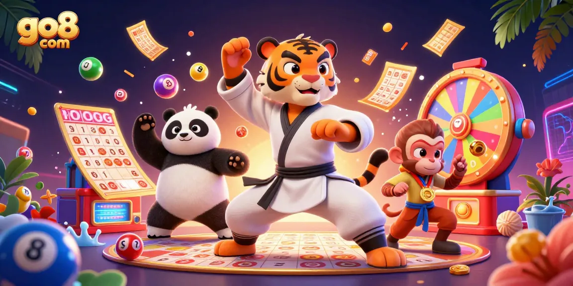 Explore exhilarating gameplay features at go8 com with colorful lottery balls and immersive 3D characters.