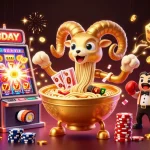 8DAY engages players with vibrant slot and casino action in a dynamic 3D scene.