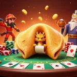 Experience thrilling gaming vibes with ok65 and a vibrant poker showdown in an ultra-detailed scene.