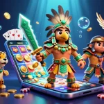 Experience sbobet88 wap with engaging mobile gaming features surrounded by casino elements.