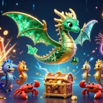 Experience the thrill of SV88 with vibrant casino elements and characters in a dynamic scene.